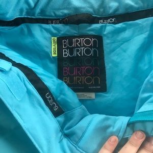 Burton snow pants - small